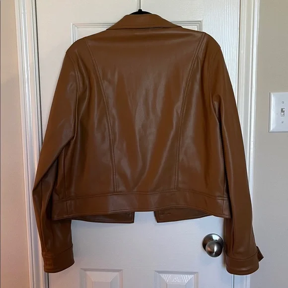 Anthropologie Faux Leather Jacket - Picture 8 of 12